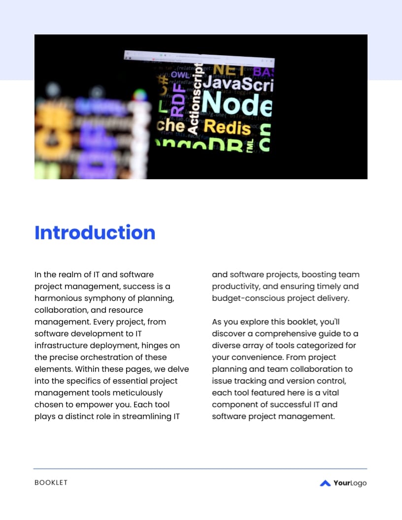 IT Project Resources Booklet Template - Slide 3 IT Project Resources Booklet Template - Slide 3